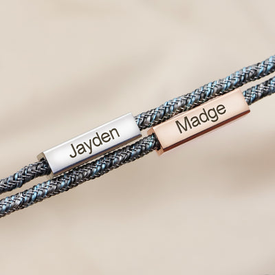Pulsera de Pareja Personalizada con Imán - Acero Inoxidable Promesa de Amor Eterno - Image 17