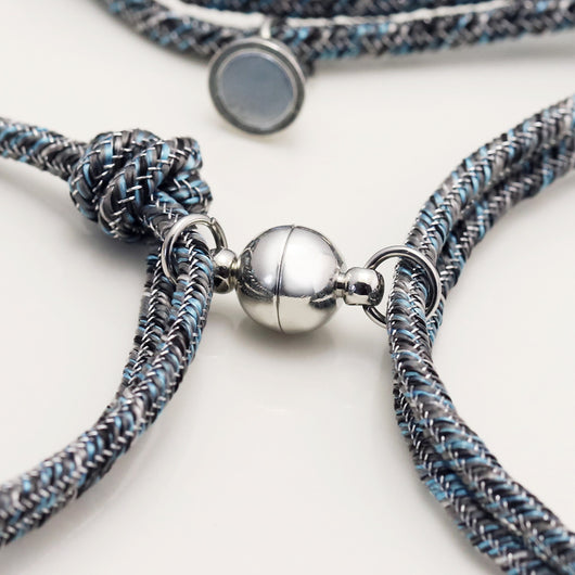 Pulsera de Pareja Personalizada con Imán - Acero Inoxidable Promesa de Amor Eterno - Image 18