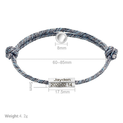 Pulsera de Pareja Personalizada con Imán - Acero Inoxidable Promesa de Amor Eterno - Image 21
