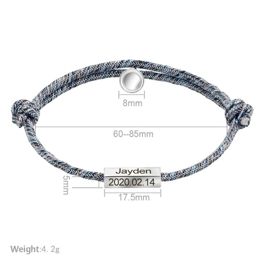 Pulsera de Pareja Personalizada con Imán - Acero Inoxidable Promesa de Amor Eterno - Image 21