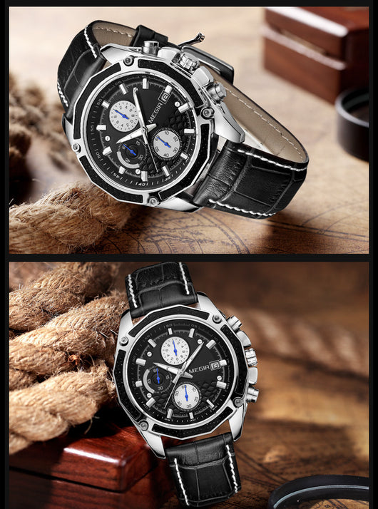 Reloj de Cuero Multifuncional para Hombre - Image 11