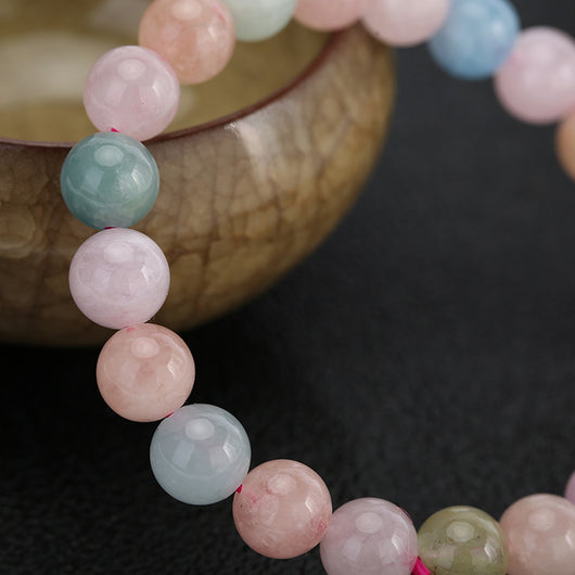 Pulsera de Piedra Morgan Natural con Colores Pastel - Image 9