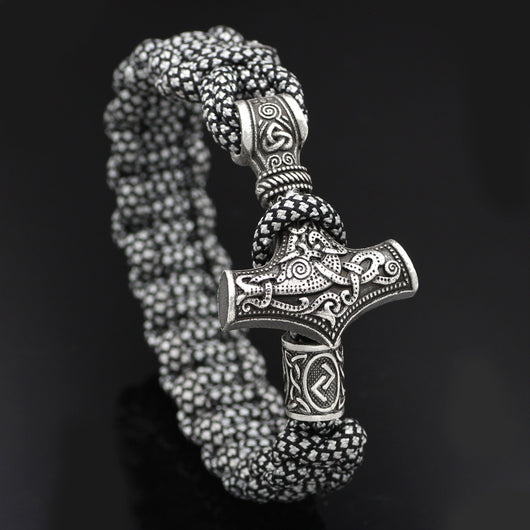 Pulsera Trenzada Martillo de Thor Vintage - Image 10