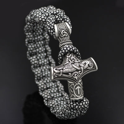 Pulsera Trenzada Martillo de Thor Vintage - Image 11