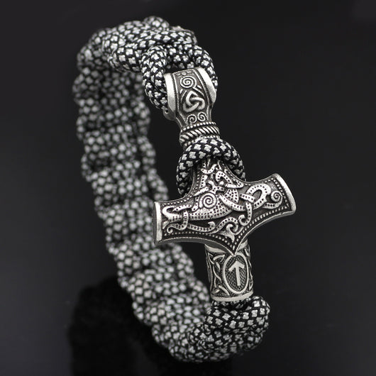 Pulsera Trenzada Martillo de Thor Vintage - Image 11