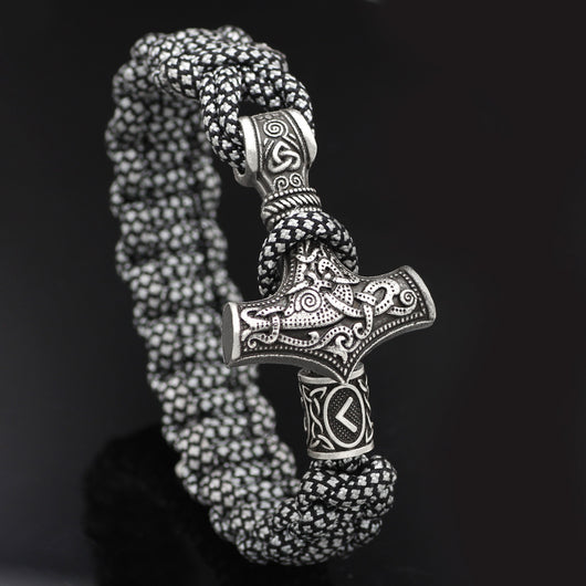 Pulsera Trenzada Martillo de Thor Vintage - Image 12