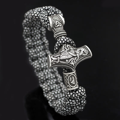 Pulsera Trenzada Martillo de Thor Vintage - Image 13