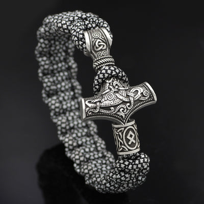 Pulsera Trenzada Martillo de Thor Vintage - Image 14