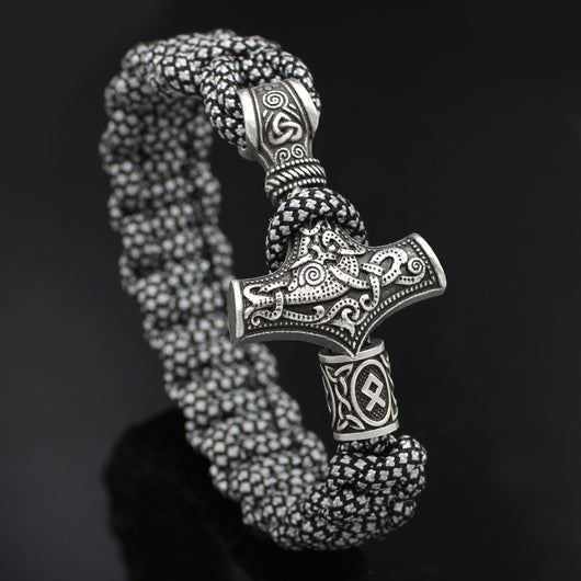 Pulsera Trenzada Martillo de Thor Vintage - Image 14