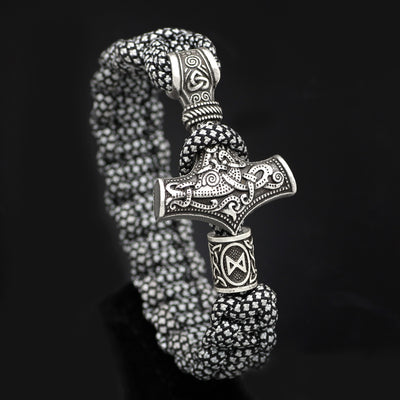 Pulsera Trenzada Martillo de Thor Vintage - Image 15