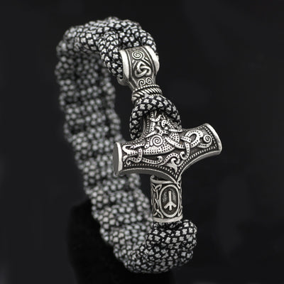 Pulsera Trenzada Martillo de Thor Vintage - Image 16