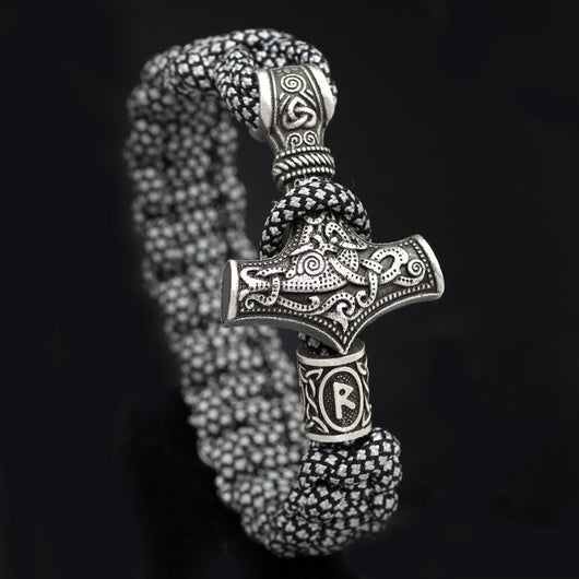 Pulsera Trenzada Martillo de Thor Vintage - Image 17