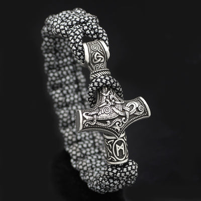 Pulsera Trenzada Martillo de Thor Vintage - Image 20