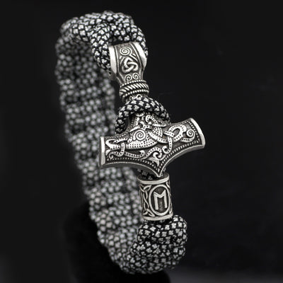 Pulsera Trenzada Martillo de Thor Vintage - Image 21