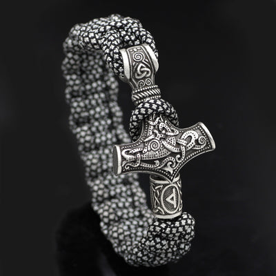 Pulsera Trenzada Martillo de Thor Vintage - Image 22
