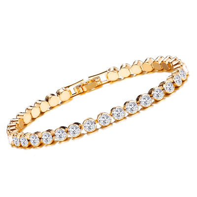 Pulsera de Diamantes en Fila Única con Cristal Romano - Image 12
