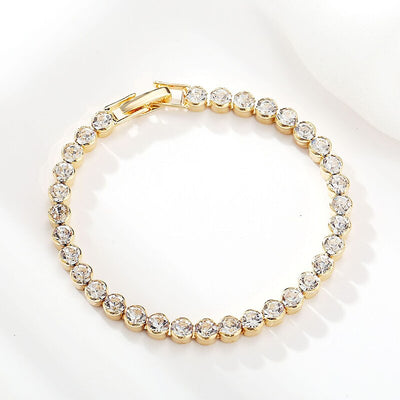 Pulsera de Diamantes en Fila Única con Cristal Romano - Image 13