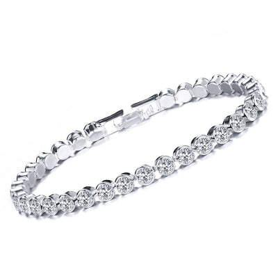 Pulsera de Diamantes en Fila Única con Cristal Romano - Image 14