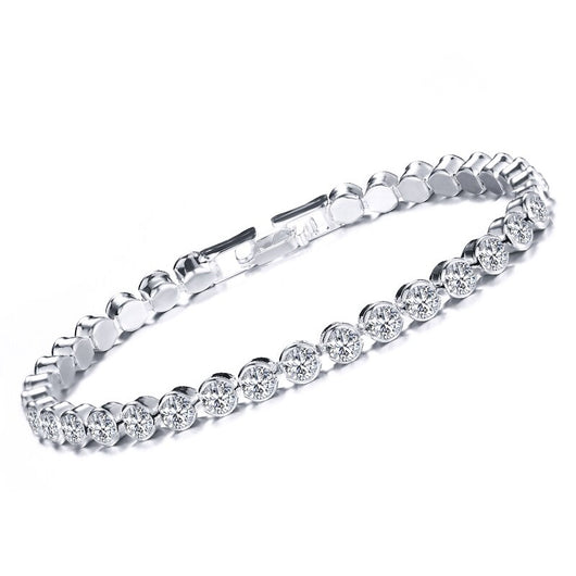 Pulsera de Diamantes en Fila Única con Cristal Romano - Image 14