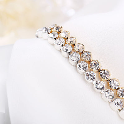 Pulsera de Diamantes en Fila Única con Cristal Romano - Image 16