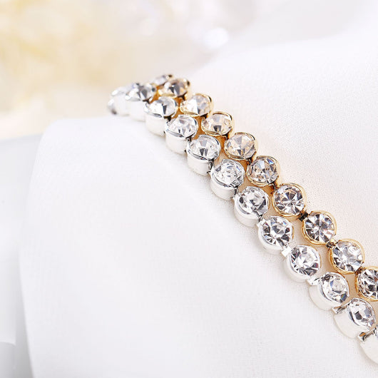 Pulsera de Diamantes en Fila Única con Cristal Romano - Image 16