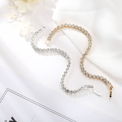Pulsera de Diamantes en Fila Única con Cristal Romano - Image 17
