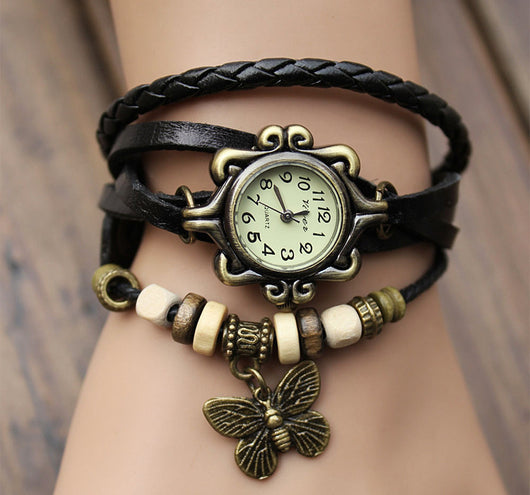 Reloj de Pulsera Enrollable en Cuero Genuino - Image 12