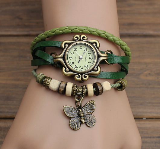 Reloj de Pulsera Enrollable en Cuero Genuino - Image 14