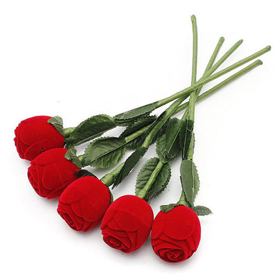 Anillo Rosa Roja Romántico en Caja de Regalo para Aniversario, Boda y Propuesta - Image 12