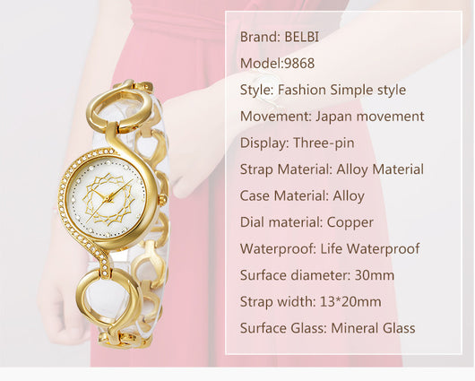 Reloj Pulsera de Diamantes con Esfera Pequeña - Elegancia Moderna - Image 7