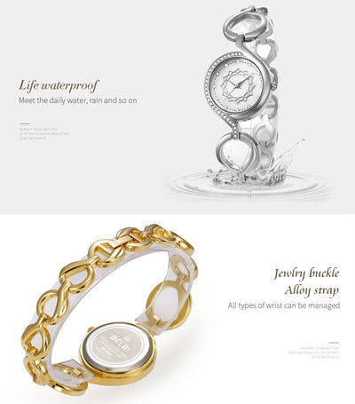 Reloj Pulsera de Diamantes con Esfera Pequeña - Elegancia Moderna - Image 10