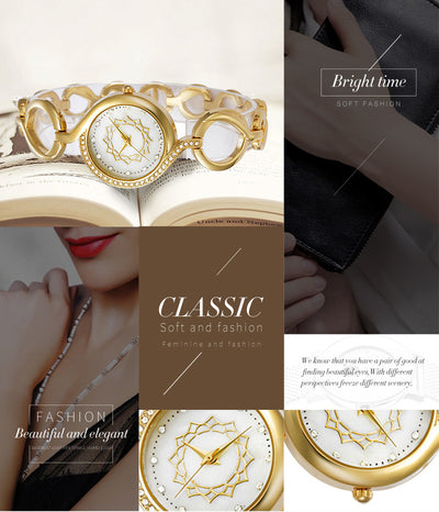 Reloj Pulsera de Diamantes con Esfera Pequeña - Elegancia Moderna - Image 12