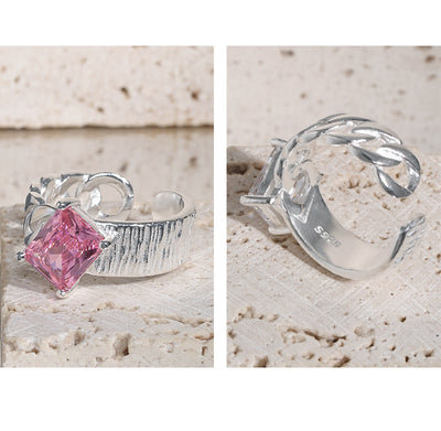 Anillo Temperamental Redstone Exagerado para Mujer - Image 7