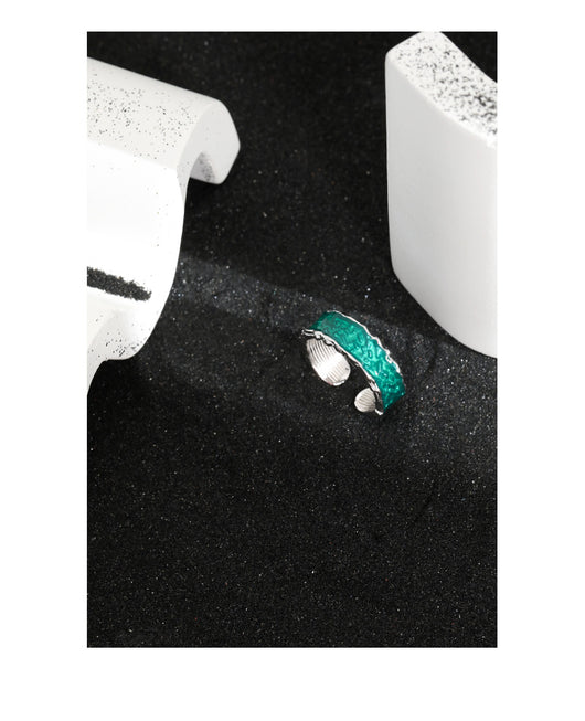 Anillo de Temperamento Irregular con Incrustación de Resina Epoxi - Image 14