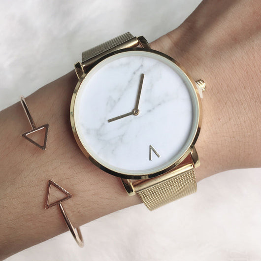 Reloj de cuarzo con pulsera de malla metálica - Image 15