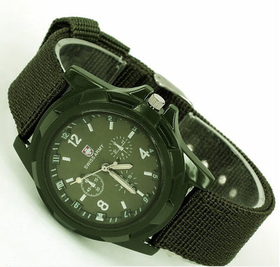 Reloj Militar con Correa Trenzada de Nylon - Image 9