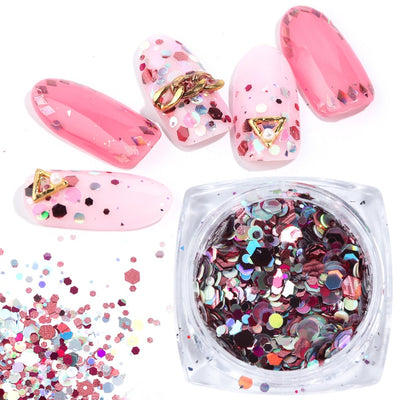 Set de 8 Cajas de Polvo Glitter para Diseño de Uñas - Image 7