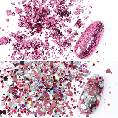 Set de 8 Cajas de Polvo Glitter para Diseño de Uñas - Image 12