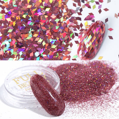Set de 8 Cajas de Polvo Glitter para Diseño de Uñas - Image 13