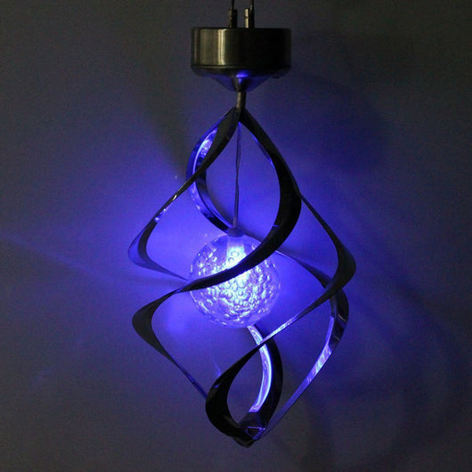 Lámpara Solar Cambia Colores con Carillón de Viento LED - Image 4
