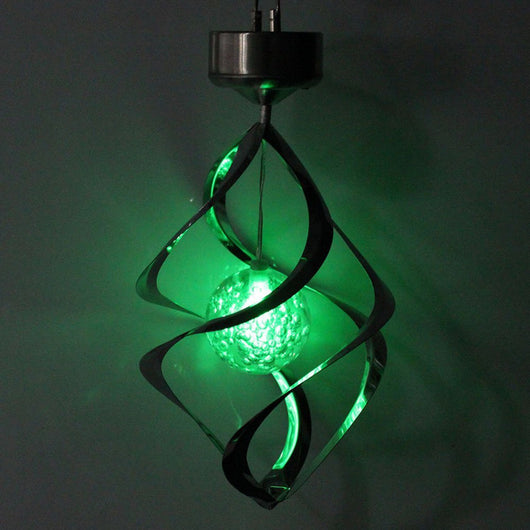 Lámpara Solar Cambia Colores con Carillón de Viento LED - Image 6