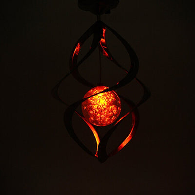 Lámpara Solar Cambia Colores con Carillón de Viento LED - Image 7