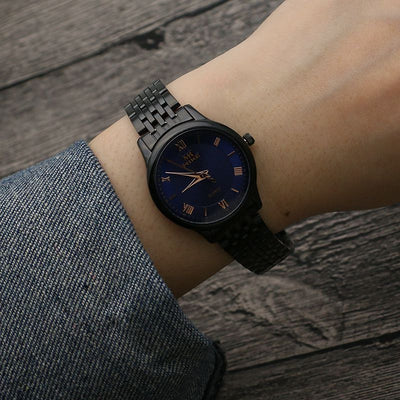 Reloj de Hombre Acero Inoxidable Dorado Resistente al Agua - Estilo Moderno Cuarzo - Image 7