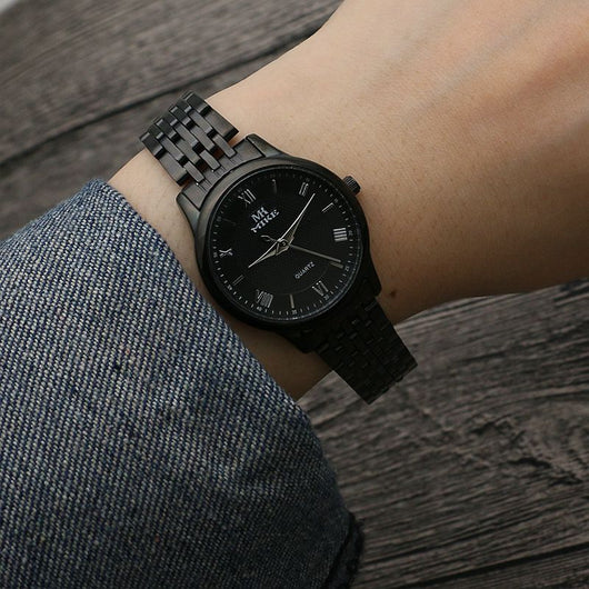 Reloj de Hombre Acero Inoxidable Dorado Resistente al Agua - Estilo Moderno Cuarzo - Image 10