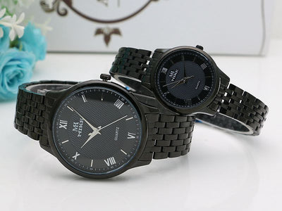 Reloj de Hombre Acero Inoxidable Dorado Resistente al Agua - Estilo Moderno Cuarzo - Image 25