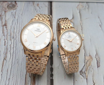 Reloj de Hombre Acero Inoxidable Dorado Resistente al Agua - Estilo Moderno Cuarzo - Image 30