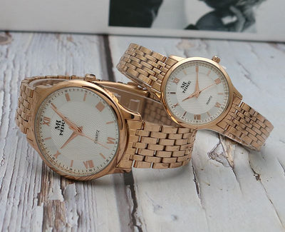 Reloj de Hombre Acero Inoxidable Dorado Resistente al Agua - Estilo Moderno Cuarzo - Image 31