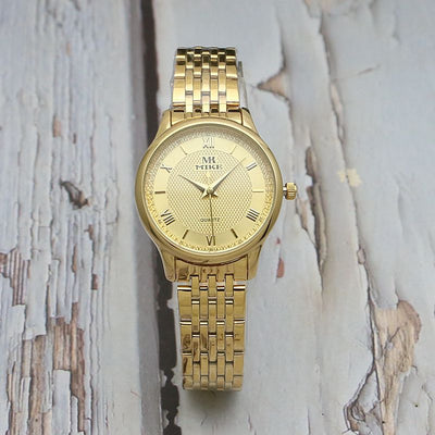 Reloj de Hombre Acero Inoxidable Dorado Resistente al Agua - Estilo Moderno Cuarzo - Image 34