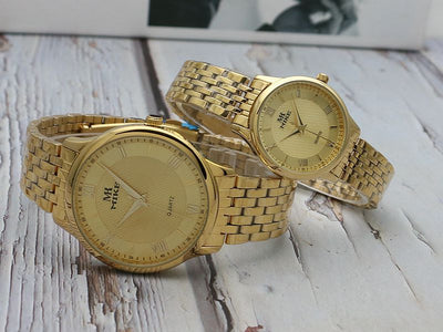 Reloj de Hombre Acero Inoxidable Dorado Resistente al Agua - Estilo Moderno Cuarzo - Image 36