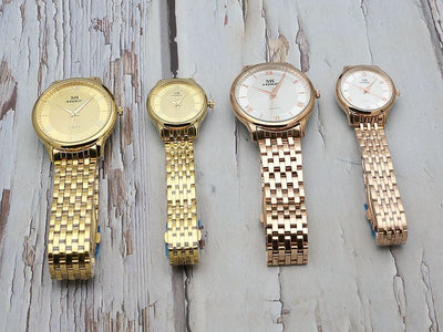 Reloj de Hombre Acero Inoxidable Dorado Resistente al Agua - Estilo Moderno Cuarzo - Image 37